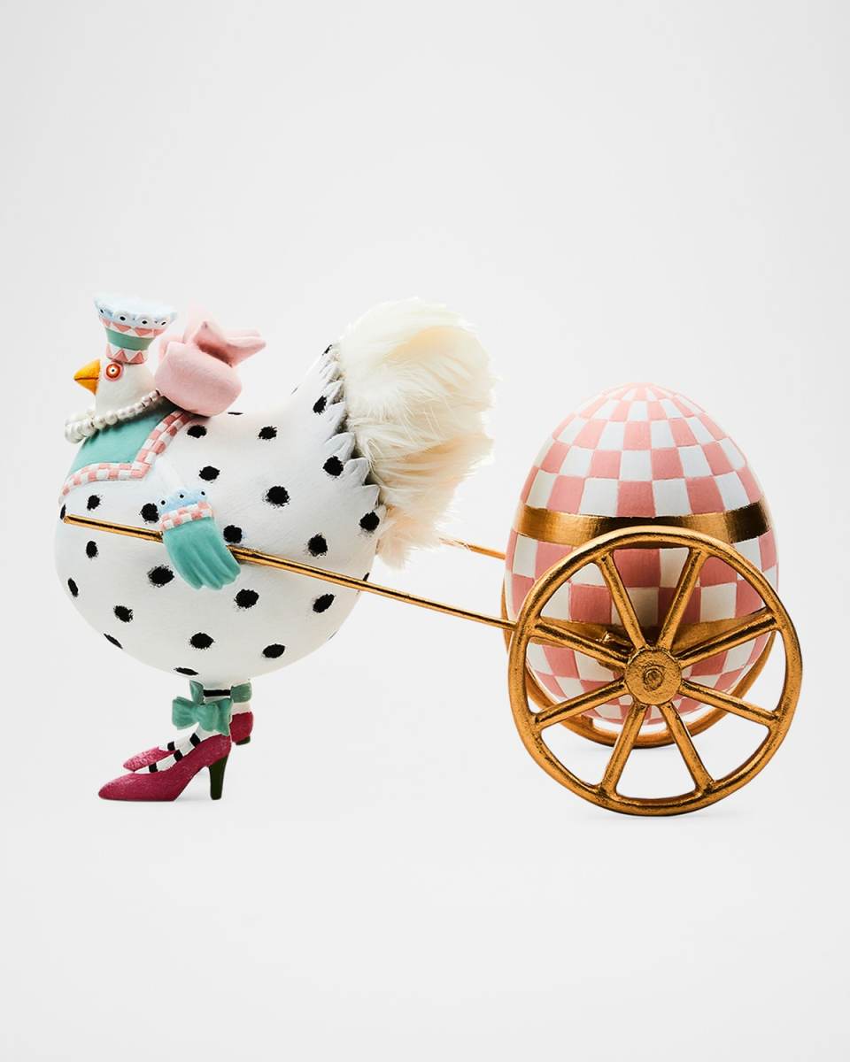 Patience Brewster Speckled Chicken Egg Cart